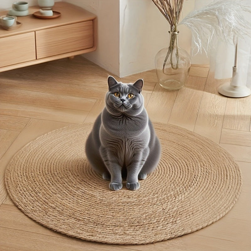 Sisal Sofa Protector Cat Scratch Mat – Universal Anti-Scratch Claw Cover for Cats & Dogs, Furniture Protector Pad for Sofa, Couch & Chair, 13.78" or 15.74" Square