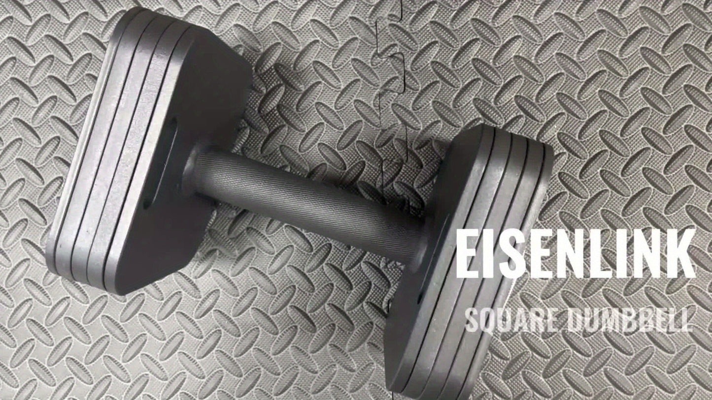 Quick-Lock Adjustable Dumbbell Set 10–80LB – 5LB Increments Square Weight Plates for Home Gym Fitness, Compatible Longer Screws & Add-On Plates Available