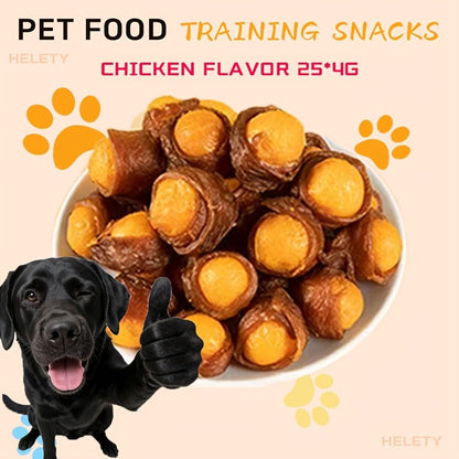 Freeze-Dried Dog Treats Assorted Pack – High Protein Chicken Duck & Egg Yolk Chews, Grain-Free Natural Training Rewards for Puppies Small Medium Large Dogs, Soft Chew Variety Bundle