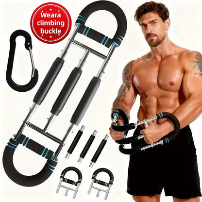 Spring Chest Expander Bar – Adjustable Arm & Tricep Trainer
