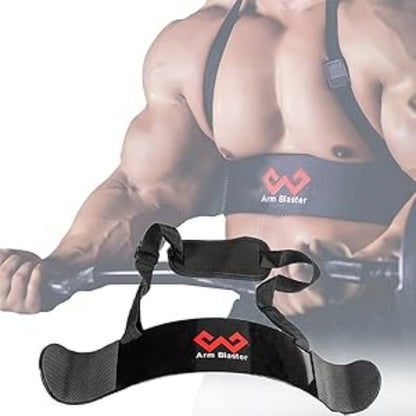 Adjustable Arm Blaster – Bicep Isolator for Barbell & Dumbbell