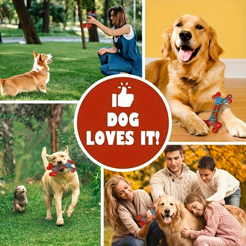 Dog Chew Toys for Aggressive Chewers - Indestructible Tough Dog Toys for Large Breed Dogs, Durable Heavy Duty Chew Toy Bundle 1/2/4/5 Pack, Long-Lasting Rubber Dog Toy for Power Chewers