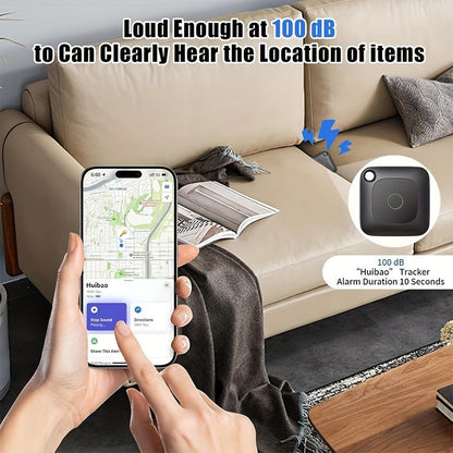 Bluetooth Item Tracker Smart GPS Finder 1/2/4 Pack - 1.43" Mini Wireless Tracker, High Decibel Alarm, App Control for Keys, Wallet, Luggage, Bags & Cars