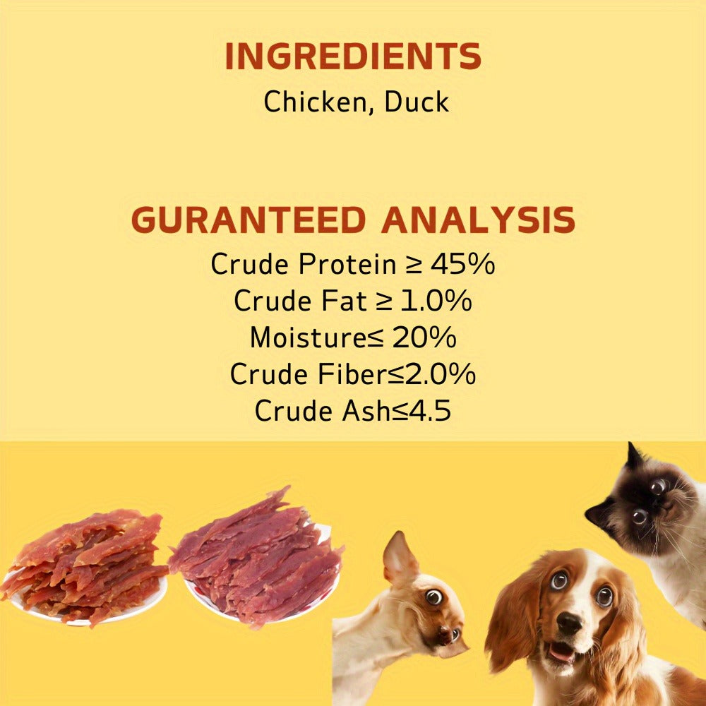 Chicken Jerky Dog Treats Real Pure Chicken Duck High Protein Low Fat Long Lasting Chews Healthy Digestible Training Reward Snack 200g 400g All Breeds