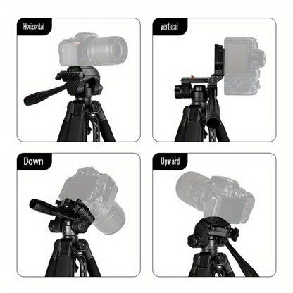 Adjustable V-Shape Shooting Tripod Stand 21-59 Inch, Heavy Duty Rifle Gun Rest Tripod for Outdoor Hunting Shooting Practice Photography, Portable Folding Bipod Tripod with V Yoke for Range and Field Use