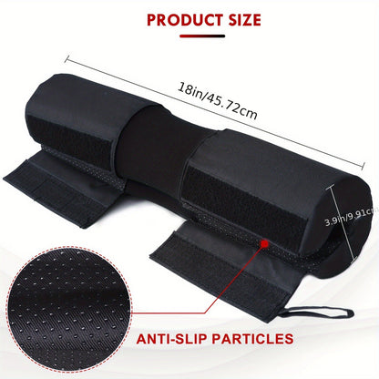 Barbell Squat Pad Set with Wrist Straps & Ankle Straps – Thick Anti-Slip Foam Bar Pad for Hip Thrusts, Squats & Lunges, Weightlifting Neck Cushion for Men Women