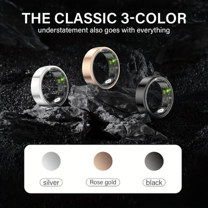 Waterproof Smart Ring – Sleep & Fitness Tracker for Men Women