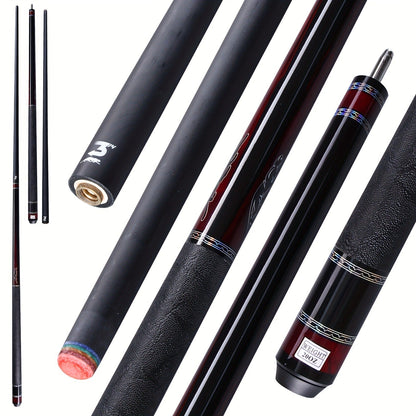 Carbon Fiber Pool Cue Stick 58 Inch - Low Deflection Billiard Cue with 12.5mm Tip, 3/8x8 Pin Joint, Leather Grip & Vacuum Quick Connector, Professional Billiards Stick for Accurate Ball Control