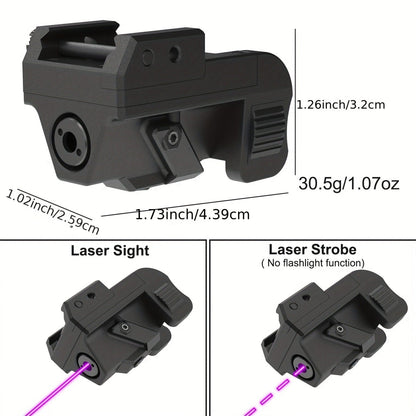 Laser Sight for Picatinny Rail Pistols – Green Red Blue Laser, CNC Aluminum, Low Profile, USB Rechargeable, 5-Hour Runtime, Fits Compact & Full-Size Handguns