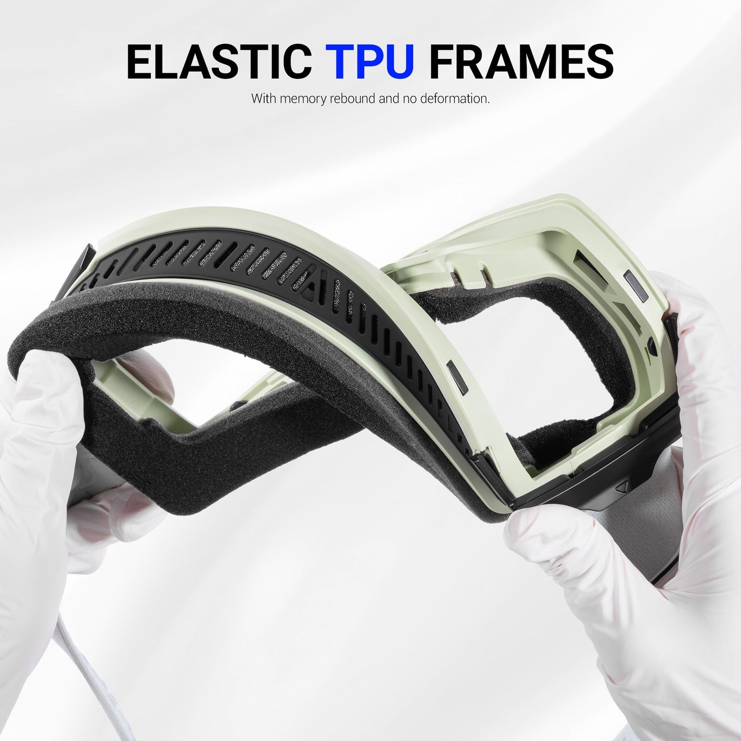 Magnetic Photochromic Ski Goggles OTG Helmet Compatible – 16-Point Magnetic Swap Lens, Triple-Layer Foam, Double Anti-Fog Dual-Layer PC 99.99% UV Protection for Men & Women, Includes Case & Bag