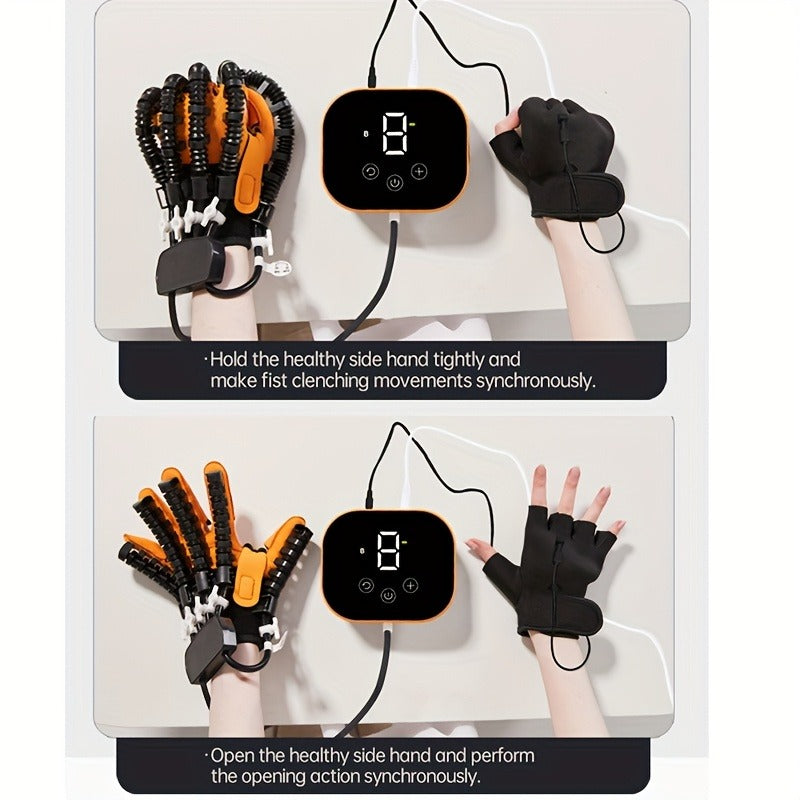 Hand Rehabilitation Glove Pneumatic Finger Trainer Left Right M L XL