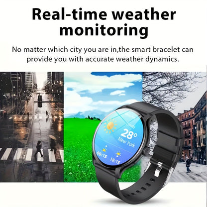Fitness Tracker Smartwatch for Men & Women – 1.28" Display, Sleep Monitor, Step Counter, Distance Tracker, Running & Gym