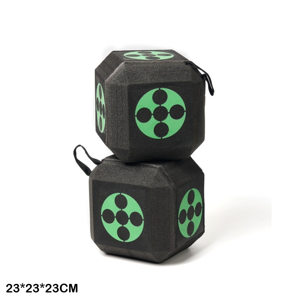 3D Archery Target Cube – Self-Healing Foam Multi-Faceted 23cm Block for Outdoor Backyard Range | Portable High-Density Target for Beginners & Professionals