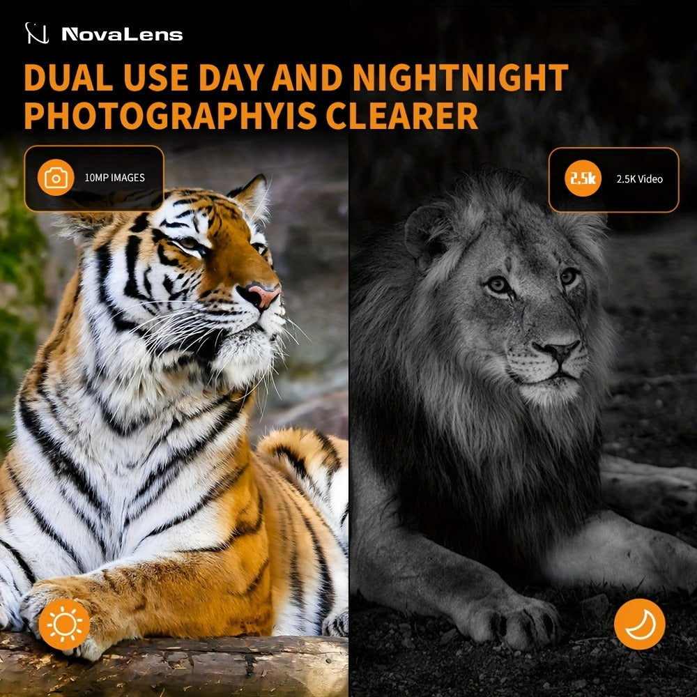 Digital Night Vision Binoculars 2.5K HD – 10X Zoom, 800M Range, 2.4" Screen with Photo & Video Recording | USB Rechargeable Night Vision Goggles for Hunting, Fishing, Camping & Boating