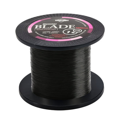 Monofilament Fishing Line 1000M / 1093Yds – Nylon Mono Line for Freshwater & Saltwater, 2-35LB, Black & White