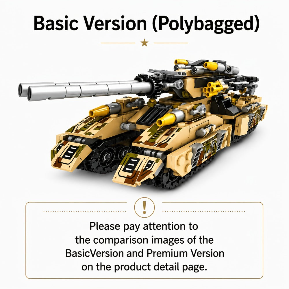Snow Tank Building Block Set 8-in-1 1628pcs – 9 Variable Military Armored Vehicle Models, Premium ABS DIY Construction Kit for Adults & Teens Ages 14+, Birthday Christmas Halloween Gift