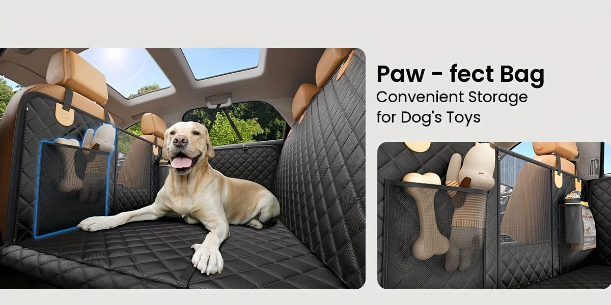 Dog Backseat Expander -Large Space, Dog Car Seat Cover Hard Bottom CanAccommodate 400 Pounds, Sturdy Dog Backseat Expander, Dog HammockCar Dog Lathe, SUV, Truck