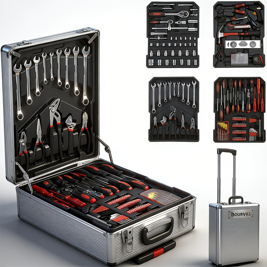 899/52pcs Professional Tool Set, Multi-functional Toolbox, Portable Design, For Home And Car Repair, A Tool Set For Enthusiasts And Professionals, A Gift For Friends, Local Shipping