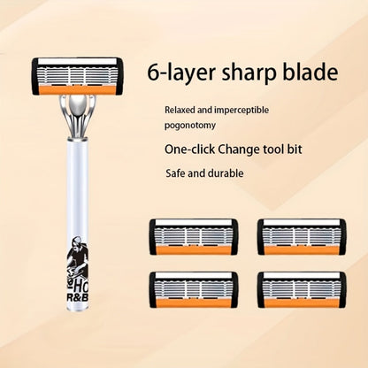Double Edge Safety Razor Set for Men 72 Blades & 2 Non-Slip Metal Handles – Classic Ultra-Sharp Replaceable Blades for Smooth Close Shave Eco-Friendly Grooming Kit Gift for Him