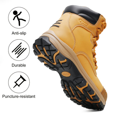 Men's Work & Safety Boots - Steel Toe Protection & Puncture Resistant 030757