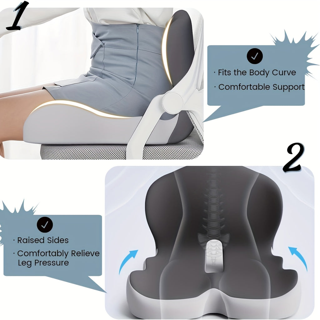 Comfortable Back Support Seat Cushion-soft, Supportive, Office Chair Game Chair Cushion Provides Hip Comfort For Long-term Sitting, Driving And Table Work, The Perfect Gift For The Back-to-school