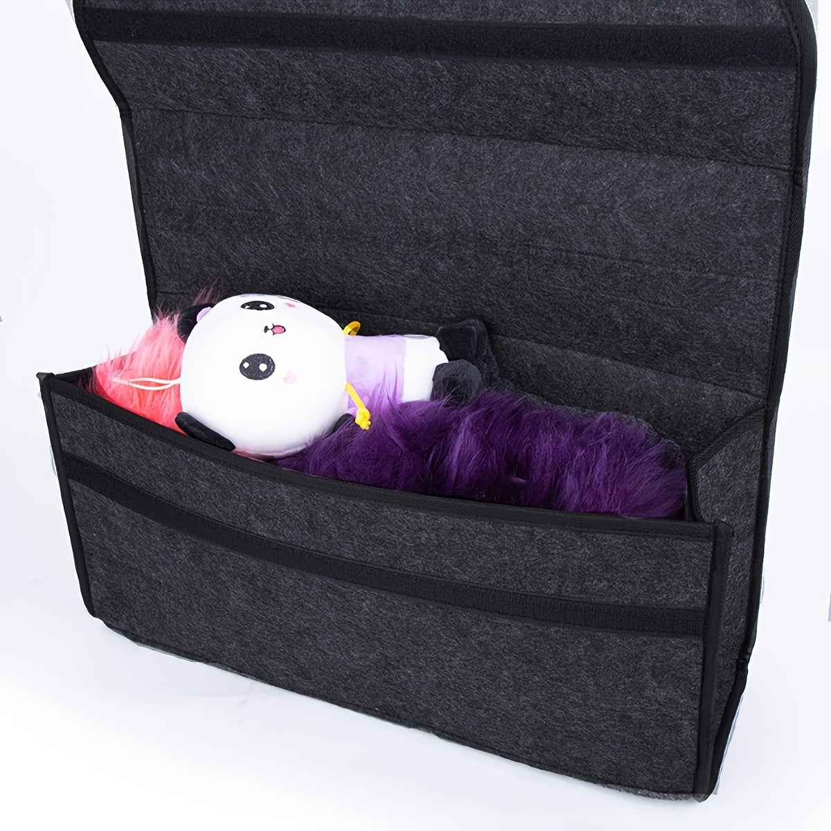 1pc Foldable Storage Box, Dual-Use Soft Storage Container for Car and Home, Lightweight Trunk Organizer
