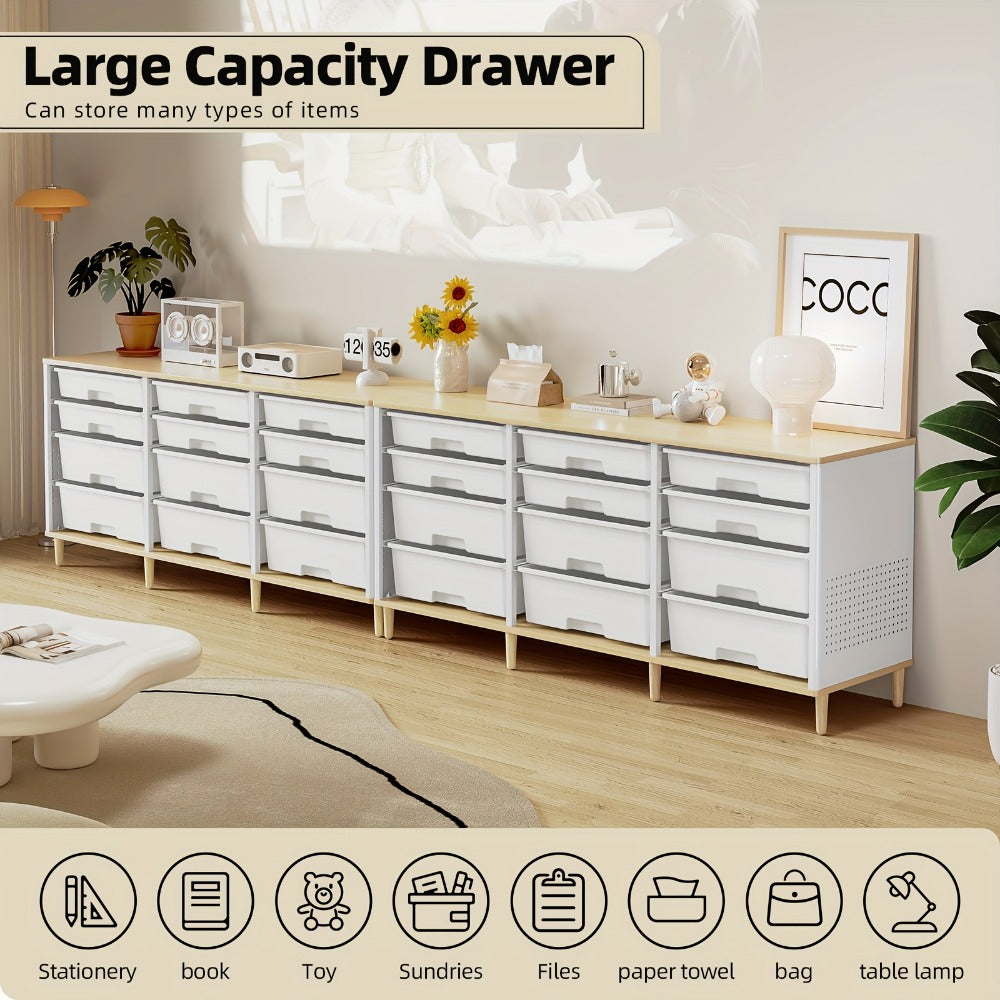 12-Drawer Storage Cabinet, Home Storage Cupboard for Living Room detail image
