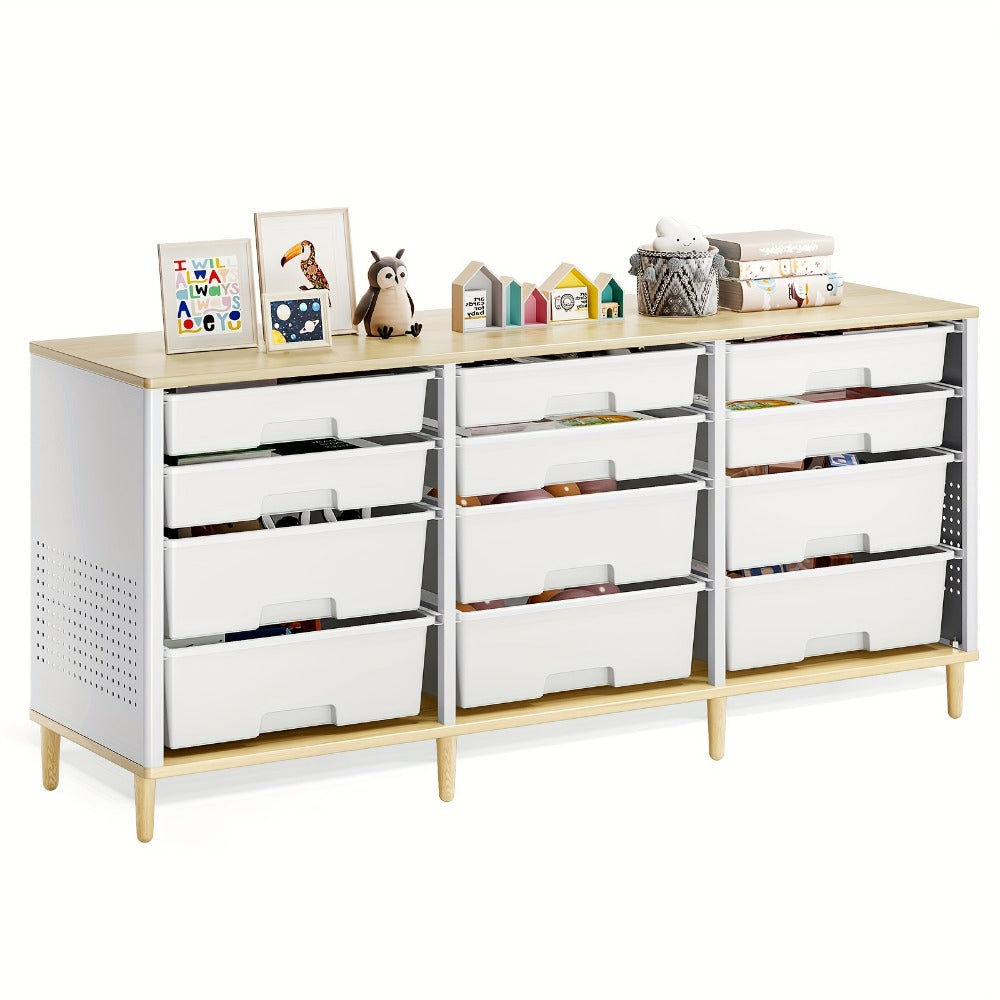 12-Drawer Storage Cabinet, Home Storage Cupboard for Living Room detail image - detail view 5