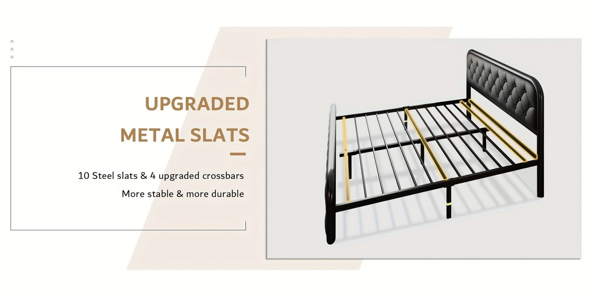 12-Inch Heavy-Duty Bed Frame, Bedroom Platform Bed for Bedroom Comfort and Support detail image - detail view 15