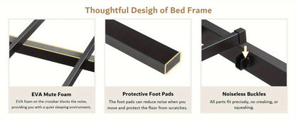 12-Inch Heavy-Duty Bed Frame, Bedroom Platform Bed for Bedroom Comfort and Support detail image - detail view 17