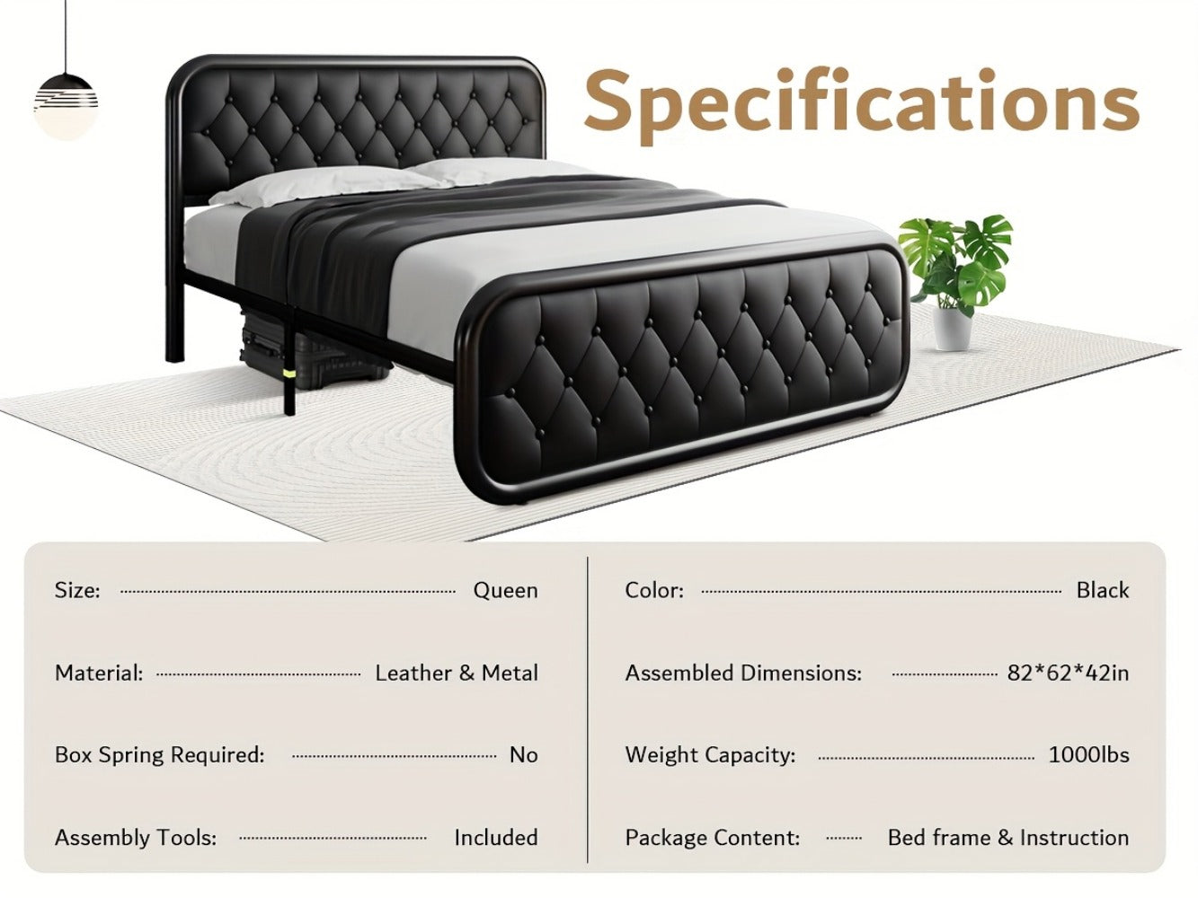 12-Inch Heavy-Duty Bed Frame, Bedroom Platform Bed for Bedroom Comfort and Support detail image - detail view 19