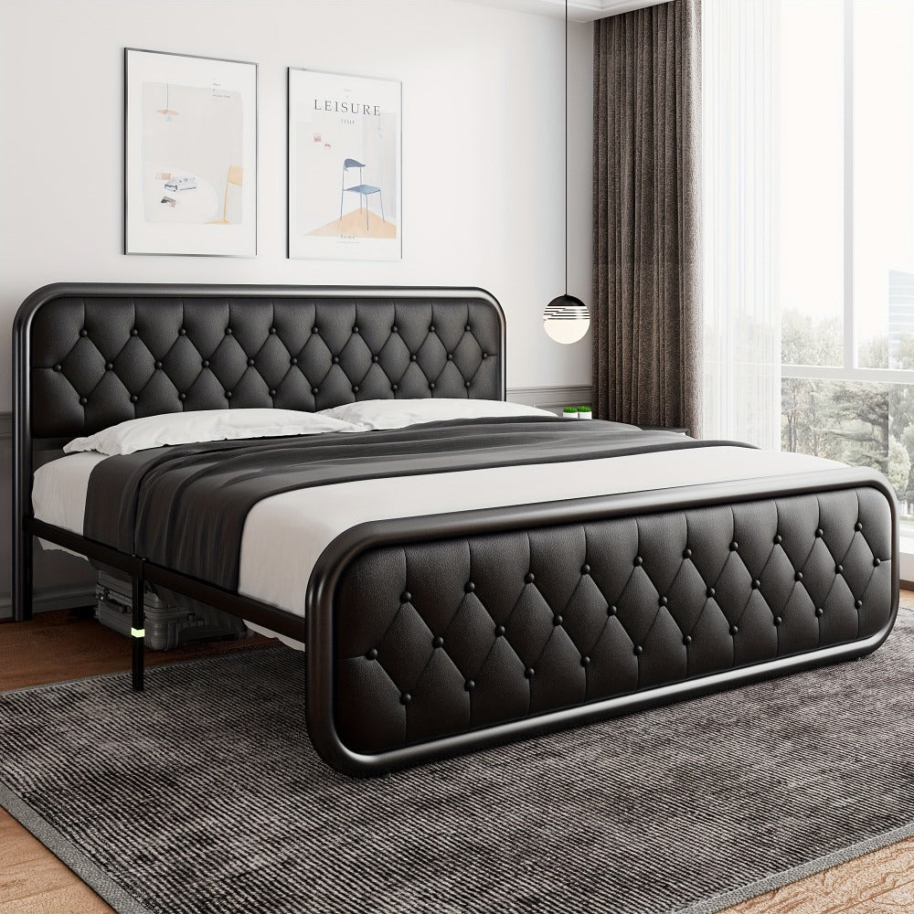 12-Inch Heavy-Duty Bed Frame, Bedroom Platform Bed for Bedroom Comfort and Support detail image - detail view 4