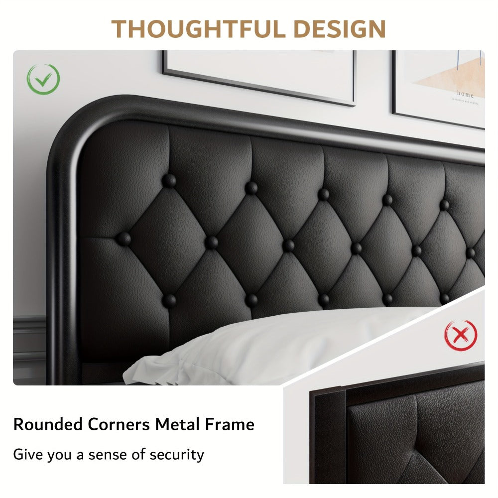 12-Inch Heavy-Duty Bed Frame, Bedroom Platform Bed for Bedroom Comfort and Support detail image - detail view 7