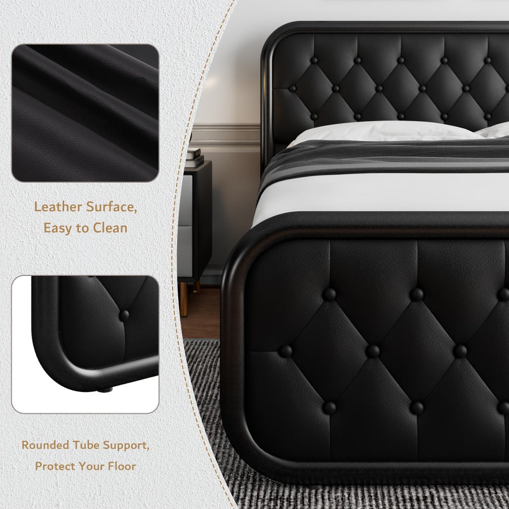 12-Inch Heavy-Duty Bed Frame, Bedroom Platform Bed for Bedroom Comfort and Support detail image - detail view 8