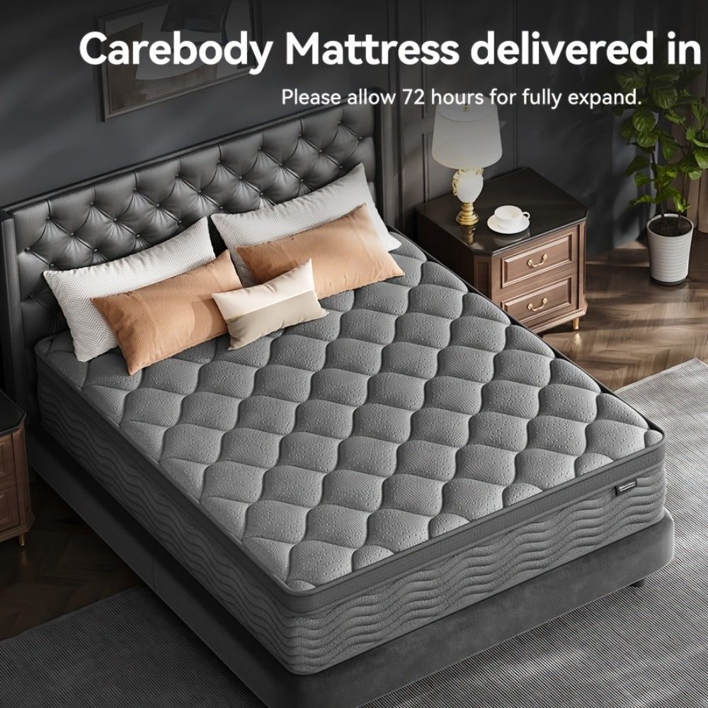 12-Inch Mattress with Pocket Springs, Bedroom Mattress in a Box detail image - detail view 5