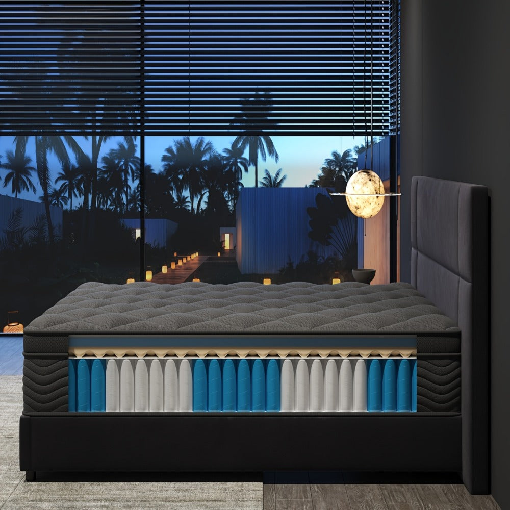 12-Inch Mattress with Pocket Springs, Bedroom Mattress in a Box detail image - detail view 7