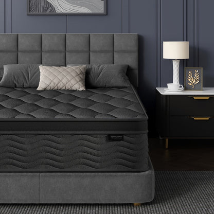 12-Inch Mattress with Pocket Springs, Bedroom Mattress in a Box detail image - detail view 9