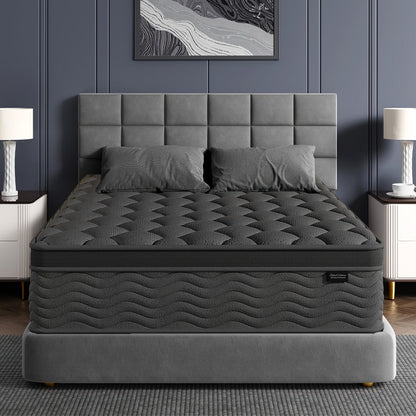 Mattress, Multilayer Hybrid Pocket Spring Memory Foam Euro Top 8 10 12 Inch - Ergonomic shown in the main product view