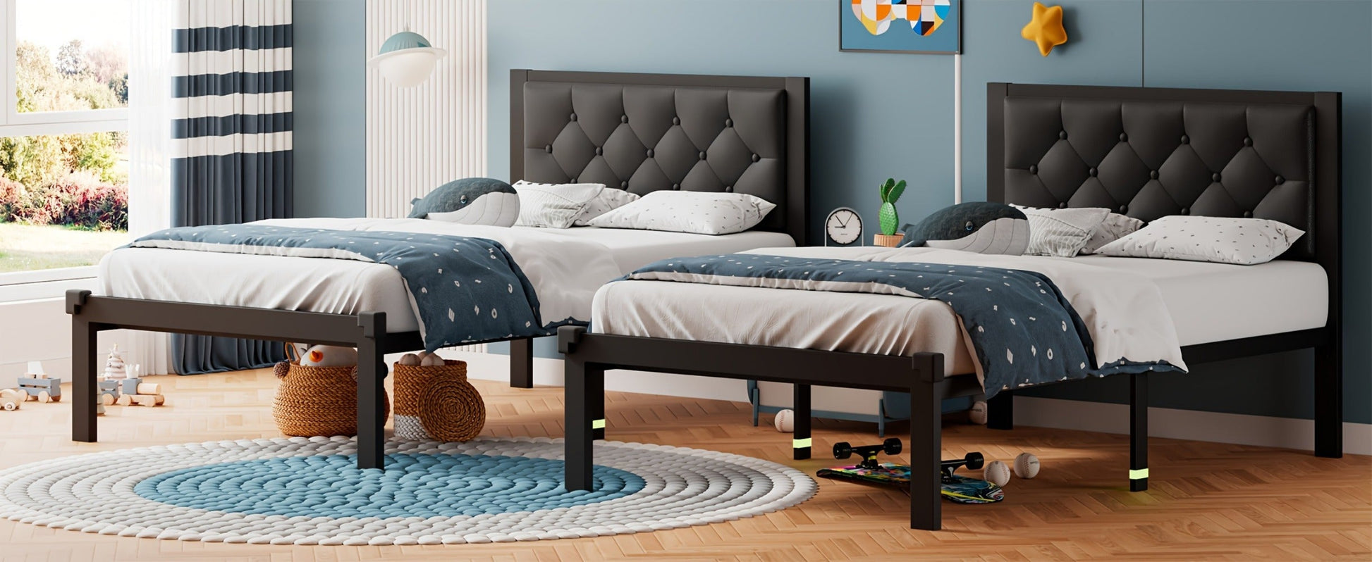 12-Inch Metal Bed Frame with No Box Spring Needed and Tool-Free Assembly detail image - detail view 12
