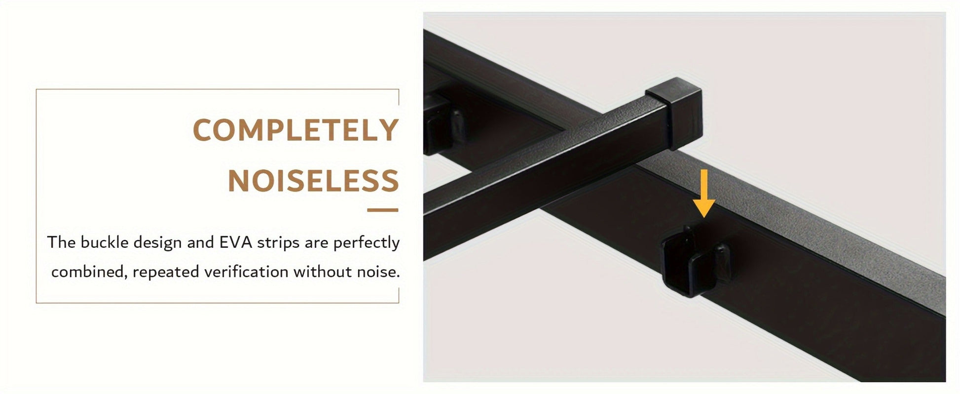 12-Inch Metal Bed Frame with No Box Spring Needed and Tool-Free Assembly detail image - detail view 16