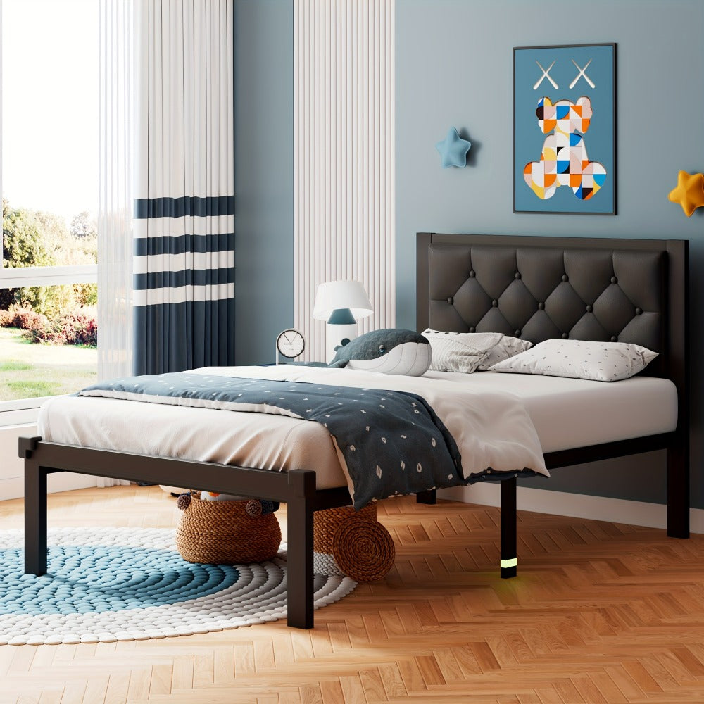 12-Inch Metal Bed Frame with No Box Spring Needed and Tool-Free Assembly detail image