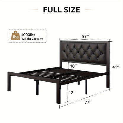 12-Inch Metal Bed Frame with No Box Spring Needed and Tool-Free Assembly detail image - detail view 4