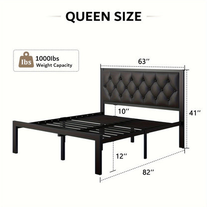12-Inch Metal Bed Frame with No Box Spring Needed and Tool-Free Assembly detail image - detail view 6