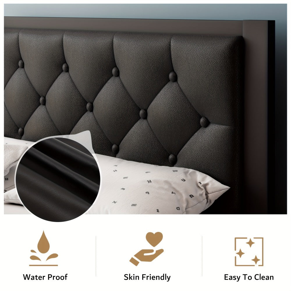 12-Inch Metal Bed Frame with No Box Spring Needed and Tool-Free Assembly detail image - detail view 9
