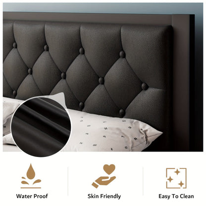 12-Inch Metal Bed Frame with No Box Spring Needed and Tool-Free Assembly detail image - detail view 9