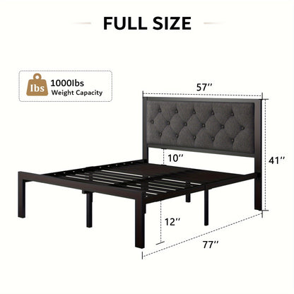 Bed Frame shown in the Gray, Full option