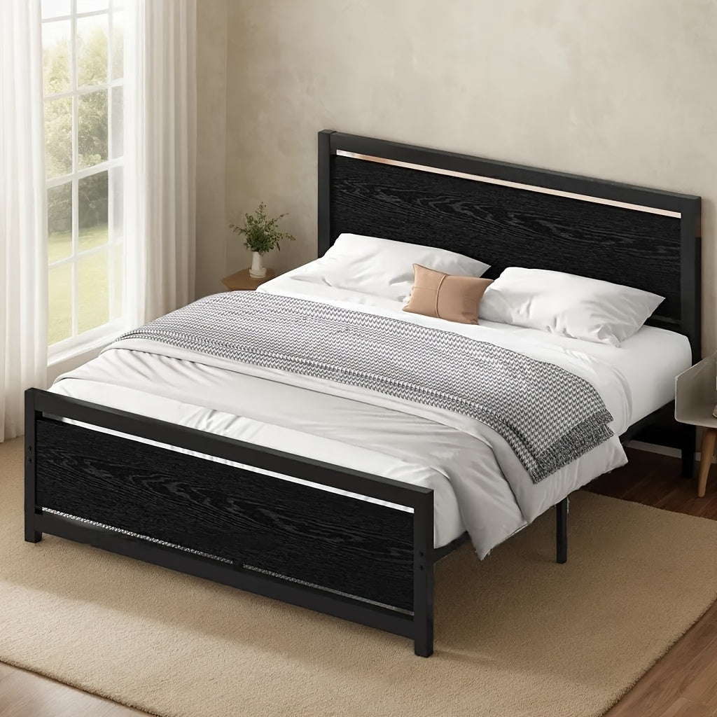 Bed Frames shown in the Queen-Black option