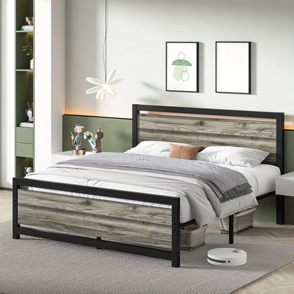 Bed Frames shown in the Queen-grey option