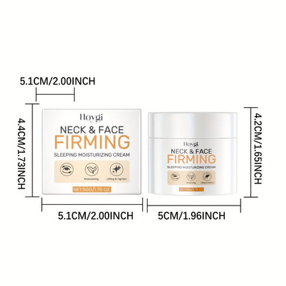 Neck Cream with Hyaluronic Acid & Collagen – Firming Anti-Aging Moisturizing Neck Tightening Cream for All Skin Types, Deep Hydration Smooths Fine Lines & Wrinkles, Daily Use, 50g / 1.76oz