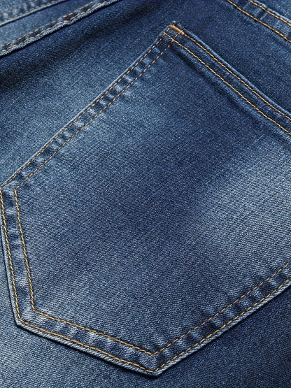 Men's Slim Fit Jeans - Classic Wash Distressed Weekend